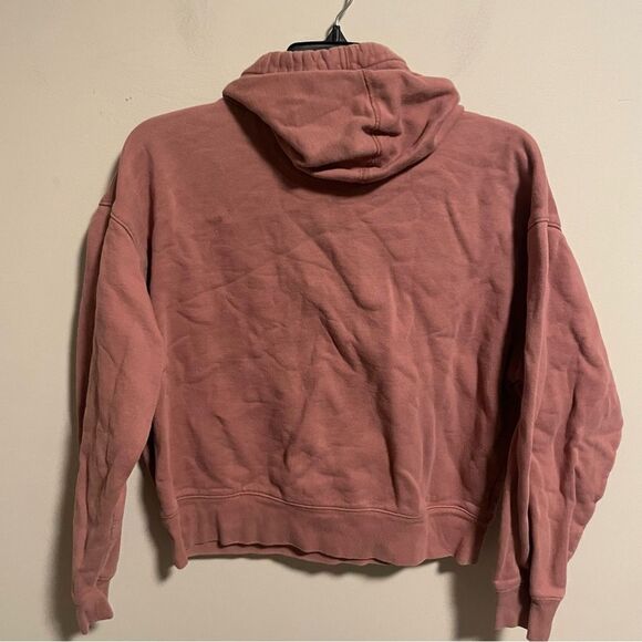 Girlfriend Collective Dusty Rose 50/50 Classic Hoodie Mauve- Size Medium - Picture 5 of 6